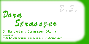 dora strasszer business card
